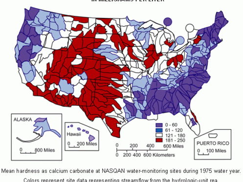Water hardness in Orem, UT